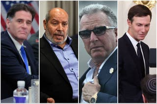 Ron Dermer, Khalil al-Hayya, Steve Witkoff and Jared Kushner